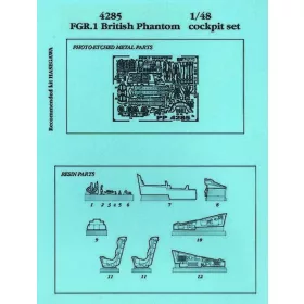   Aires British Phantom FGR.1 Cockpit Set für Hasegawa Bausatz - brit Phantom FGR.1 – cockpitkészlet