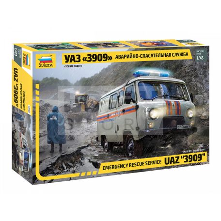 Zvezda UAZ 3909 Emergency makett 1:43 (43002Z)