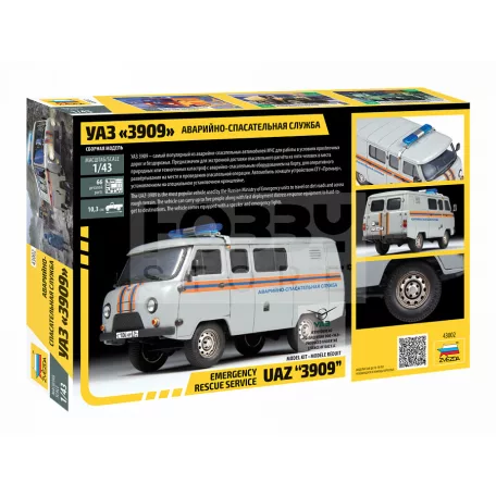Zvezda UAZ 3909 Emergency makett 1:43 (43002Z)