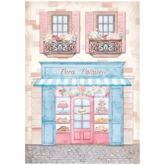   Stamperia A4 rizspapír csom.-  Create Happiness Oh lá lá patisserie - DFSA4761