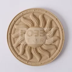 Hőre lágyuló fa Nap Rosetta 8 cm 43399