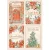 Stamperia A4 rizspapír csom.-  All Around Christmas 4 cards - DFSA4808