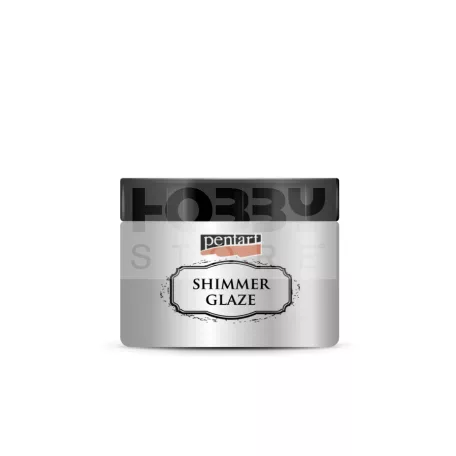 Pentart - Csillogó máz - ezüst színű 150 ml 43739