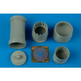   Aires F16C Falcon block 25/32 exhaust nozzle für Tamiya Bausatz - hajtómű-fúvócső