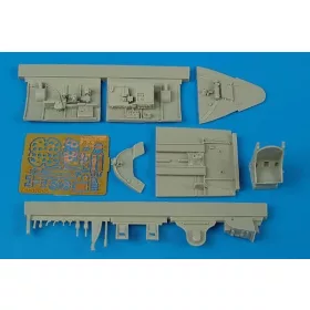   Aires F6F-5 Hellcat cockpit set for Hasegawa kit - cockpitkészlet
