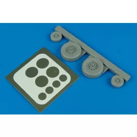   Aires Phantom FGR.2 wheels & paint masks für Hasegawa Bausatz - kerekek festőmaszkkal
