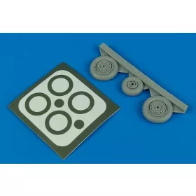   Aires MiG-17 Fresco wheels & paint masks für Hobby Boss Bausatz - kerekek festőmaszkkal