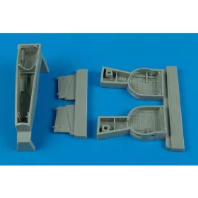   Aires P-39 Airacobra wheel bays für Hasegawa Bausatz - futóműakna