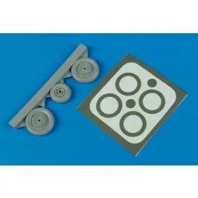   Aires MiG-15 Fagot wheels & paint masks - kerekek festőmaszkkal