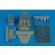 Aires F4U-7 Corsair cockpit set for Hasegawa - cockpitkészlet