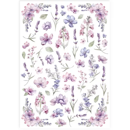 Stamperia A4 rizspapír csom.- Virágok - DFSA4889