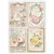 Stamperia A4 rizspapír csom.- Rózsás kártyák - DFSA4909