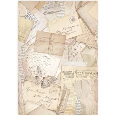 Stamperia A4 rizspapír csom.- Képeslapok - DFSA4914