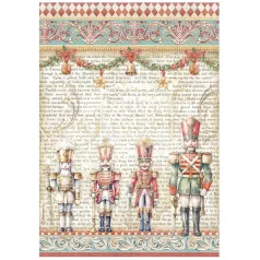   Stamperia A4 rizspapír csom.- The Nutcracker soldiers - DFSA4942