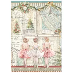   Stamperia A4 rizspapír csom.- The Nutcracker ballet - DFSA4943
