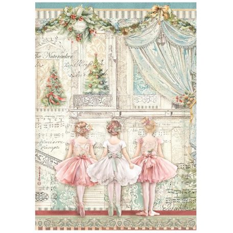 Stamperia A4 rizspapír csom.- The Nutcracker ballet - DFSA4943