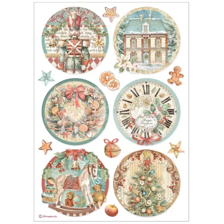 Stamperia A4 rizspapír csom.- The Nutcracker 6 rounds - DFSA4944