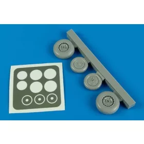   Aires Me-262A wheels & paint mask for HOB - kerekek festőmaszkkal