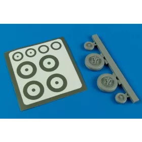 Aires F-100 Super Sabre wheels for Trumpeter - kerekek