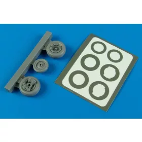   Aires T-28/ Trojan wheels & paint mask f. Rod - kerekek festőmaszkkal