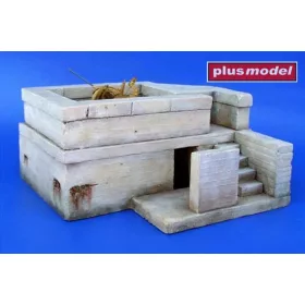   Plus Model Deutscher Flak Bunker WW II – dioráma építmény makett