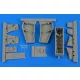 Aires F-4C/D Phantom II wheel bay with covers for Academy - futóműakna