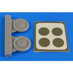   Aires I-153 Chaika wheels & paint masks f.ICM - kerekek festőmaszkkal