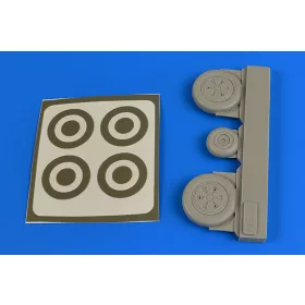   Aires MiG-21 wheels & paint masks for Eduard - kerekek festőmaszkkal