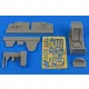 Aires Bf 109G-6 (early) cockpit set f.Eduard - cockpitkészlet, korai változat