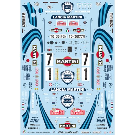 Italeri Lancia Delta HF integrale 16v 1:12 autó makett 4709IT