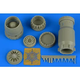   Aires MiG-27 Flogger late exhaust nozzle-opene for Trumpeter - hajtómű-fúvócső, késői változat
