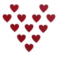 Filcfigura - Filcfigura - szív (12 db/cs)