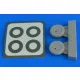 Aires Spitfire Mk.I wheels (with covers) & paint masks f.Tamiya - kerekek