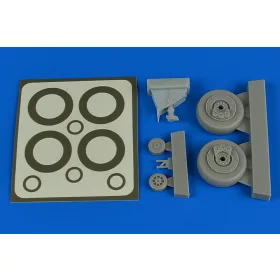   Aires A-1H Skyraider wheels & paint masks for Tamiya - kerekek festőmaszkkal