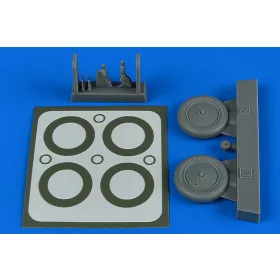   Aires I-16 wheels & paint masks for ICM - kerekek festőmaszkkal