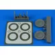 Aires I-16 wheels & paint masks for ICM - kerekek festőmaszkkal