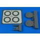 Aires I-153 wheels & paint masks for ICM/Hasegawa - kerekek festőmaszkkal