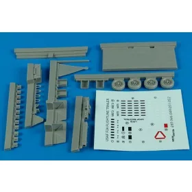   Aerobonus Flightline trailer F-2A (steel platform) – 1:48 földi kiszolgáló eszköz makett