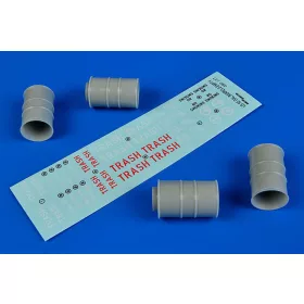   Aerobonus US 55 gallon barrels (empty) – 1:48 dioráma kellék makett