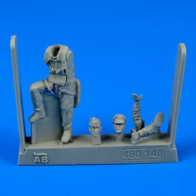   Aerobonus U.S.A.F.Fighter Pilot WWII-8th Army(Euro (European Battlefields) – figura makett