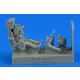 Aerobonus USAF Fighter Pilot with ejection seat for F-80 Shooting Star – figura makett