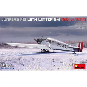   MiniArt Junkers F13 with Winter Ski. Early Prod – 1:48 repülőgép makett