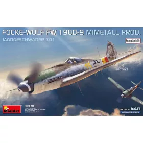   MiniArt Focke-Wulf Fw 190D-9. Mimetall Prod. Basic Kit. Jagdgeschwader 301 – 1:48 repülőgép makett