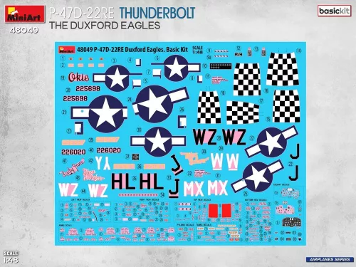 MiniArt P-47D-22RE Thunderbolt. The Duxford Eagles. Basic Kit – 1:48 repülőgép makett