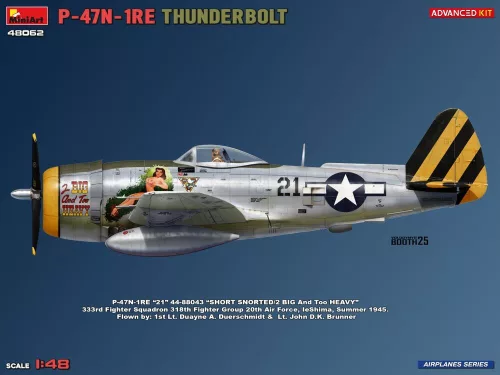MiniArt P-47N-1RE Thunderbolt. Advanced Kit – 1:48 repülőgép makett