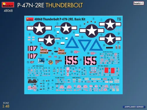 MiniArt P-47N-2RE Thunderbolt. Basic Kit – 1:48 repülőgép makett