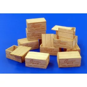   Plus Model U.S.Wooden crates for condensed milk – dioráma kellék makett