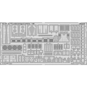   Eduard Accessories B-17G undercarriage & exterior for HKM - futómű- és külső részletező készlet