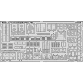   Eduard Accessories B-17F undercarriage & exterior 1/48 for HKM - futómű- és külső részletező készlet