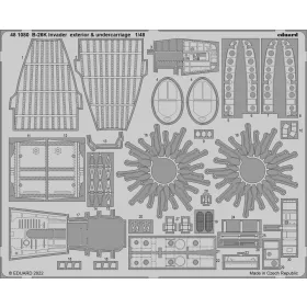  Eduard Accessories B-26K Invader exterior & undercarriage for ICM - futómű- és külső részletező készlet